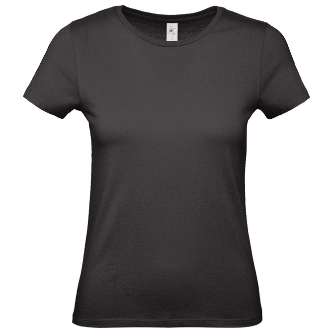 MAJICA KRATKI RUKAVI B&C #E190/WOMEN CRNA 2XL
