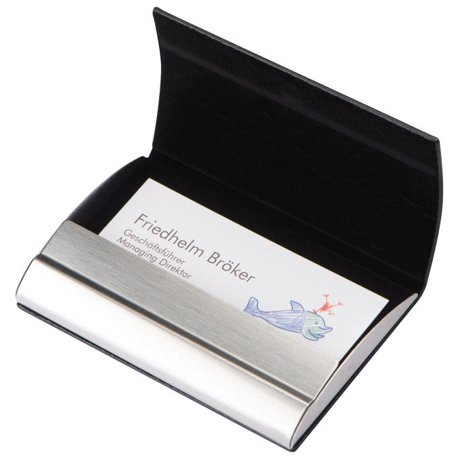 ETUI ZA VIZITKE EASY 072303 CRNO/SREBRNI