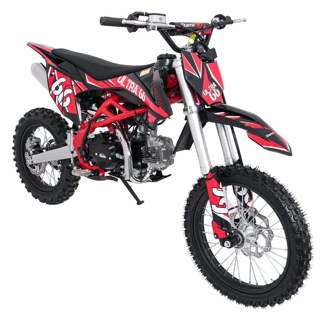 Cross motor na benzin ULTRA 66 125cc - crveni