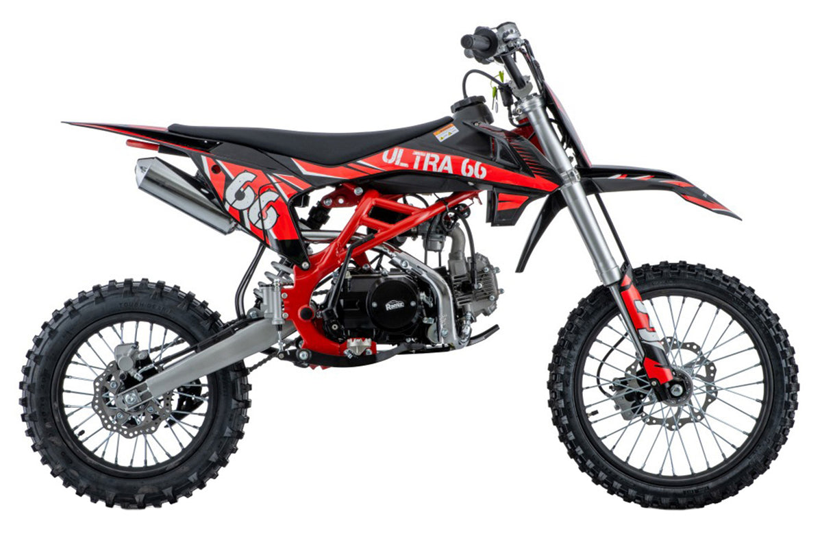 Cross motor na benzin ULTRA 66 125cc - crveni