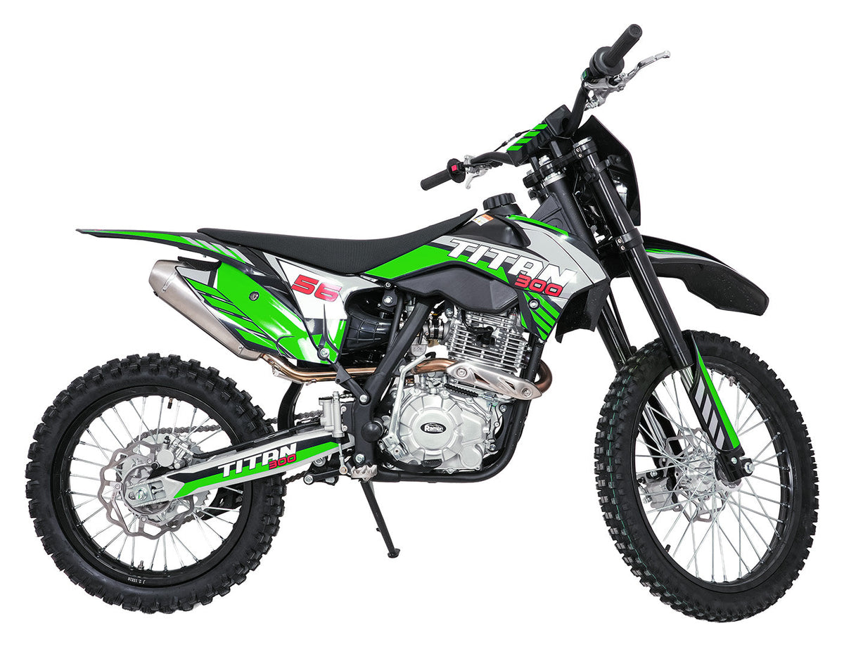 Cross motor na benzin TITAN 300cc - Zeleni