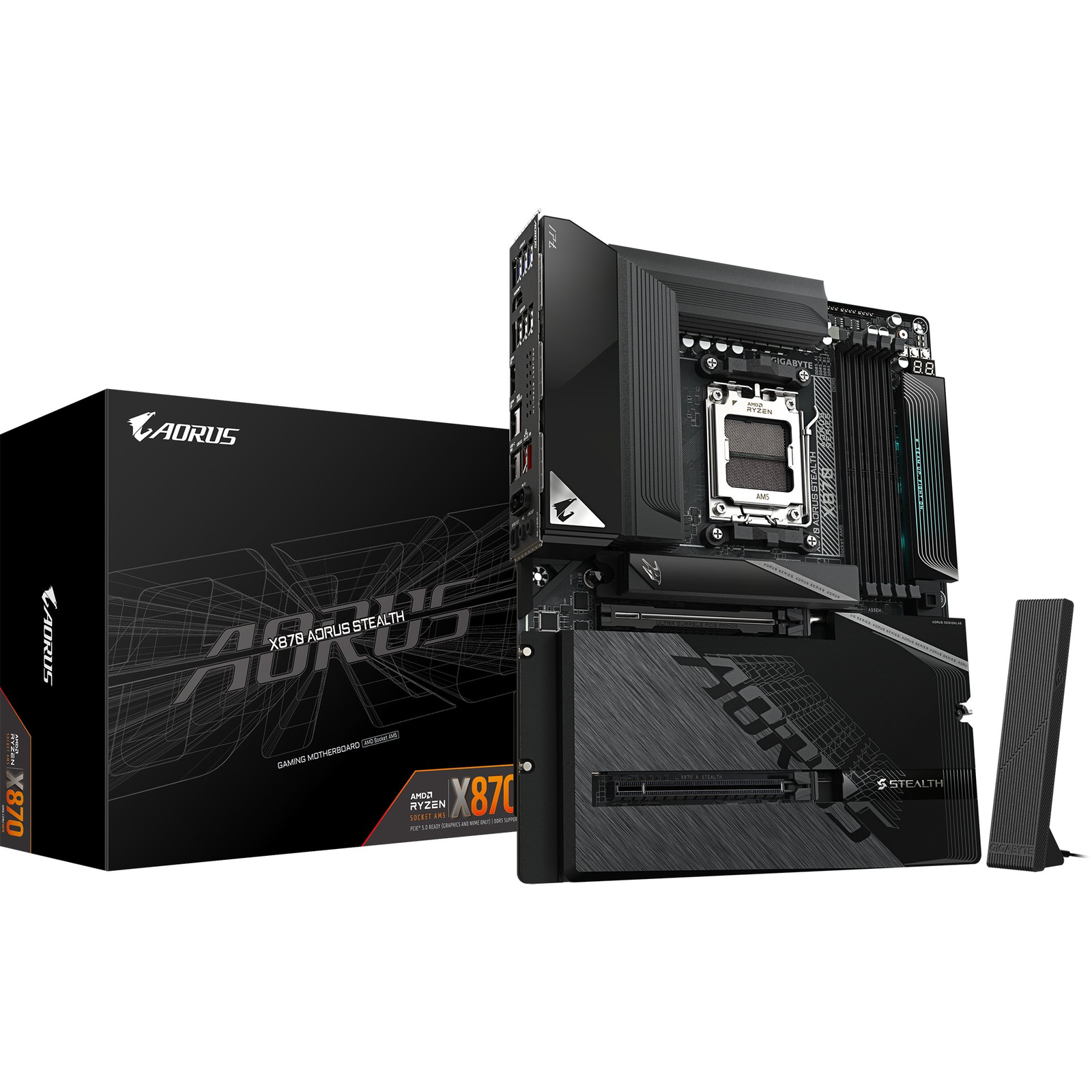 GIGABYTE X870 AORUS STEALTH AMD X870 Utor AM5 ATX