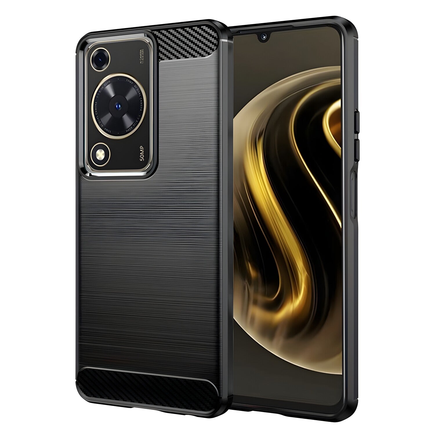 Futrola Carbon Shield TPU za Huawei Nova Y72 - Crna KP30973