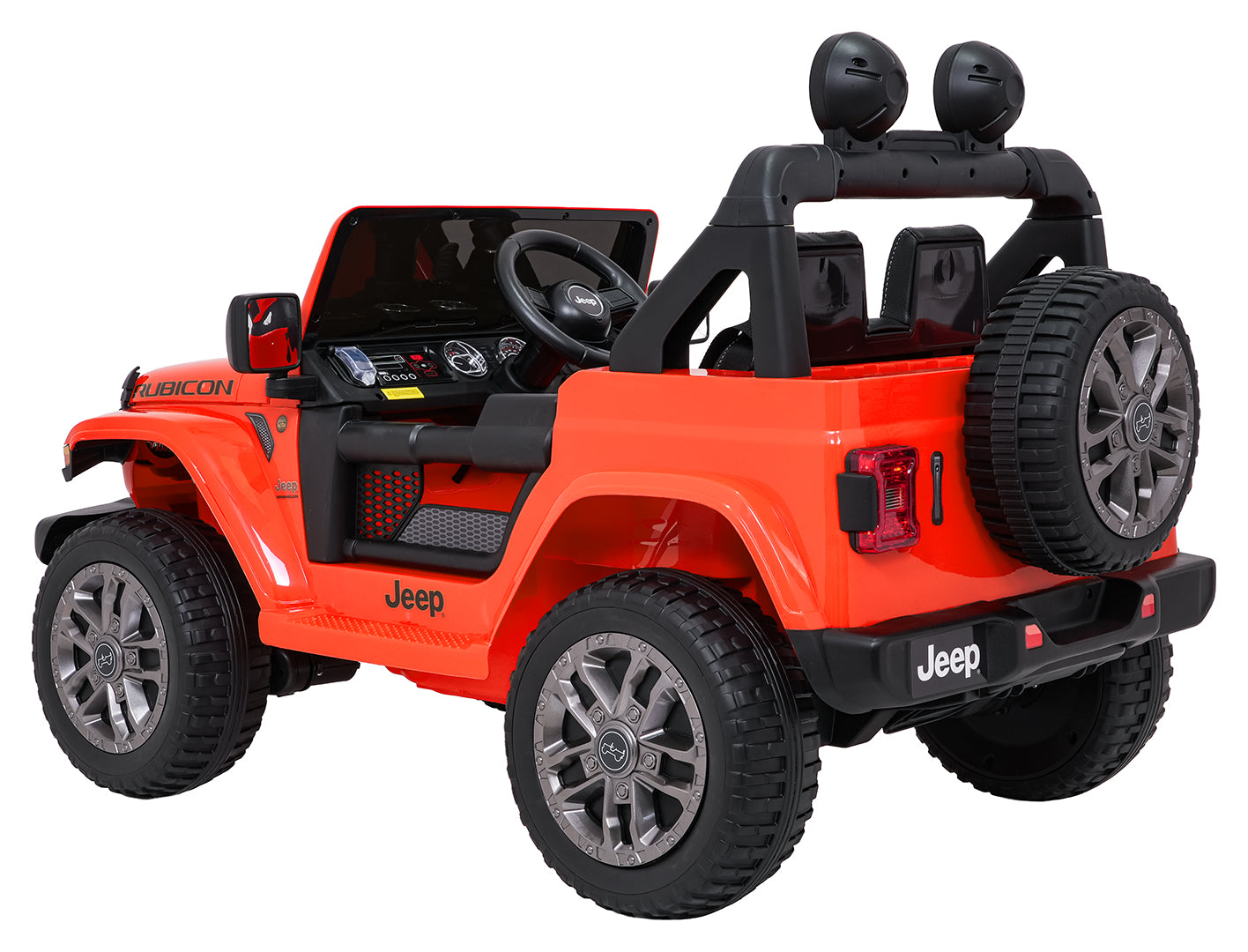 Licencirani auto na akumulator Jeep Wrangler Rubicon LIFT - narančasti