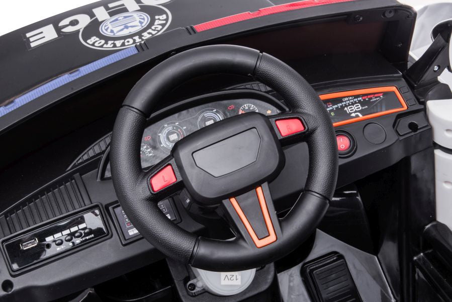 Policijski auto na akumulator BBH-021 - bijeli