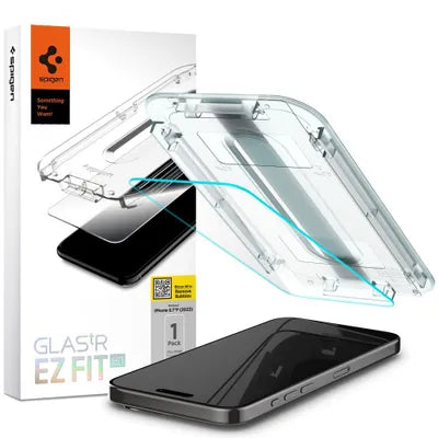 Kaljeno staklo SPIGEN GLAS.TR EZ FIT IPHONE 15 PRO prozirno