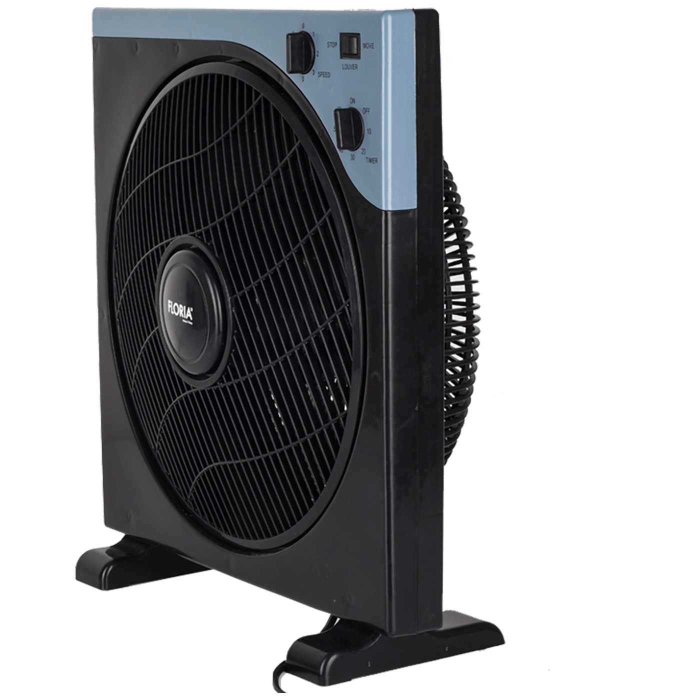 Floria Ventilator, podni, promjer 30 cm, timer, 40 W, crni - ZLN2355