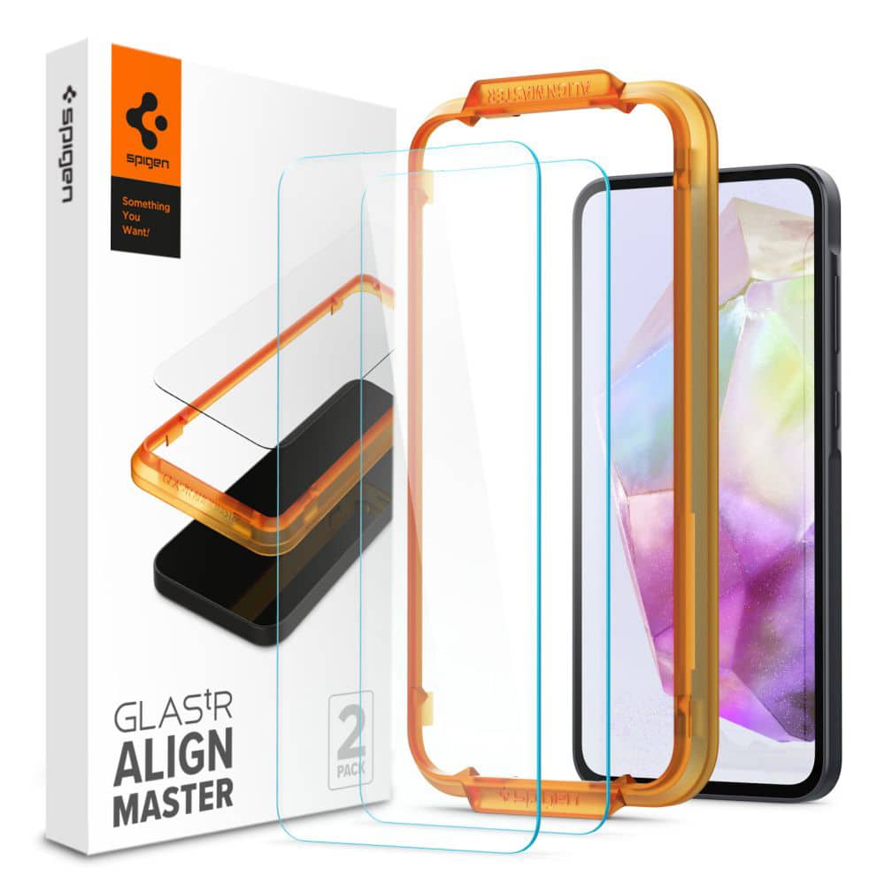 Spigen - Glas.tR Align Master (2 kom) za Samsung Galaxy A35 5G - prozirno