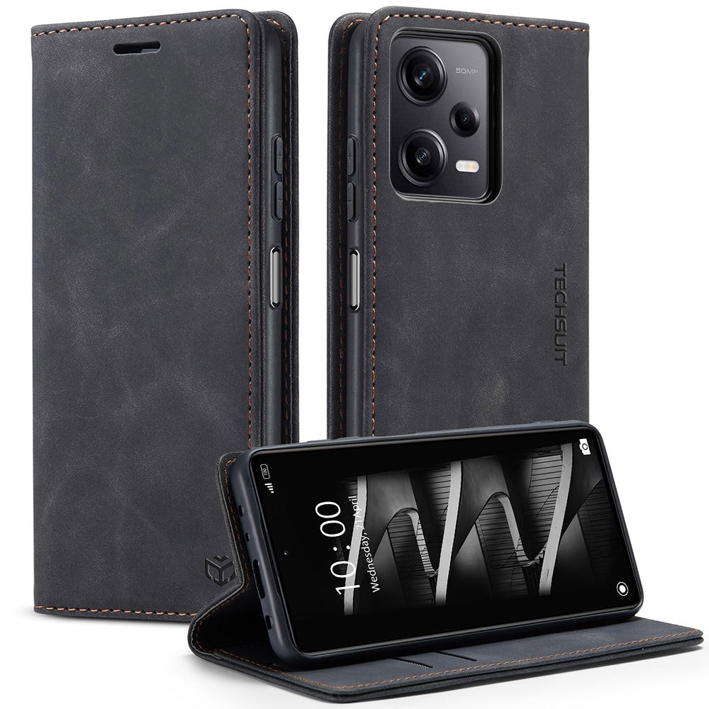 Techsuit Confy Cover preklopna futrola za Motorola Moto G32 – crna