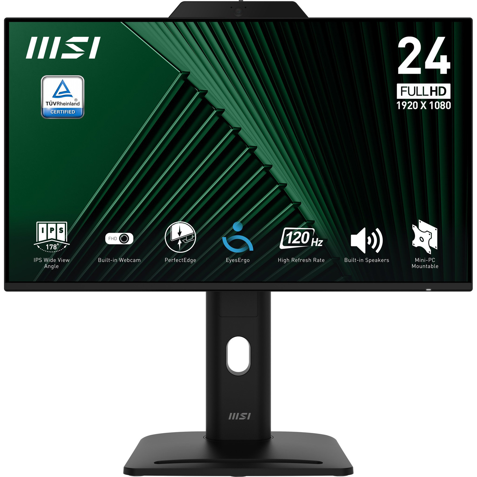 MSI Pro MP242PMG računalni monitor 60,5 cm (23.8") 1920 x 1080 pikseli Full HD LCD Crno