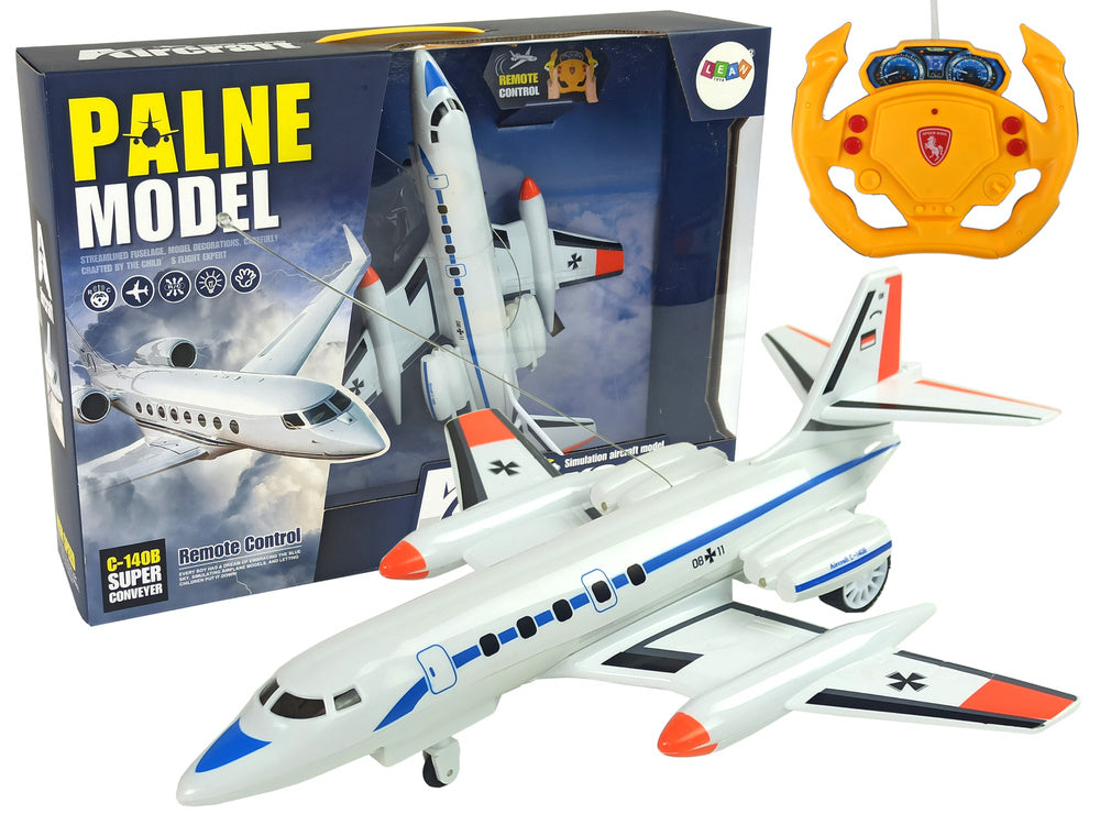 Avion na daljinsko upravljanje PALNE 40 Mhz - bijelo narančasti