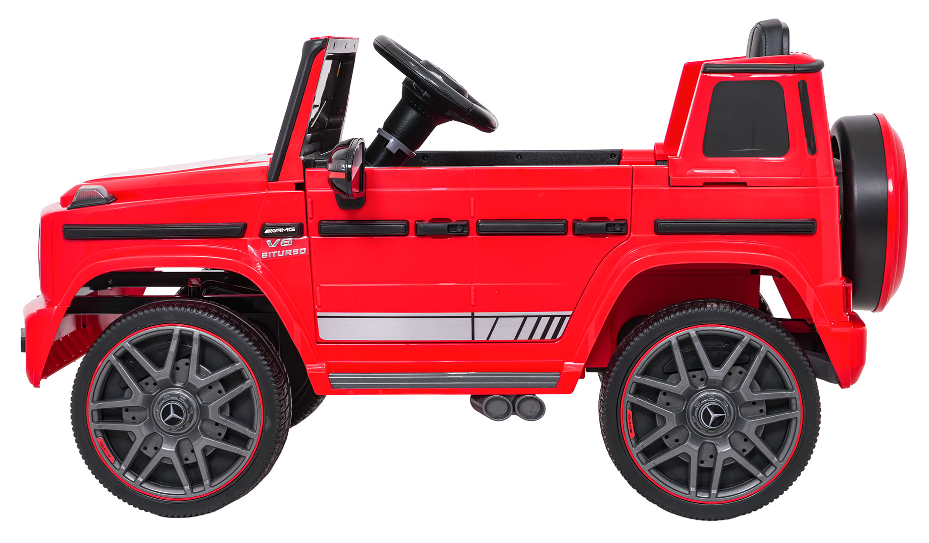 Licencirani auto na akumulator Mercedes G63 AMG LIFT - crveni