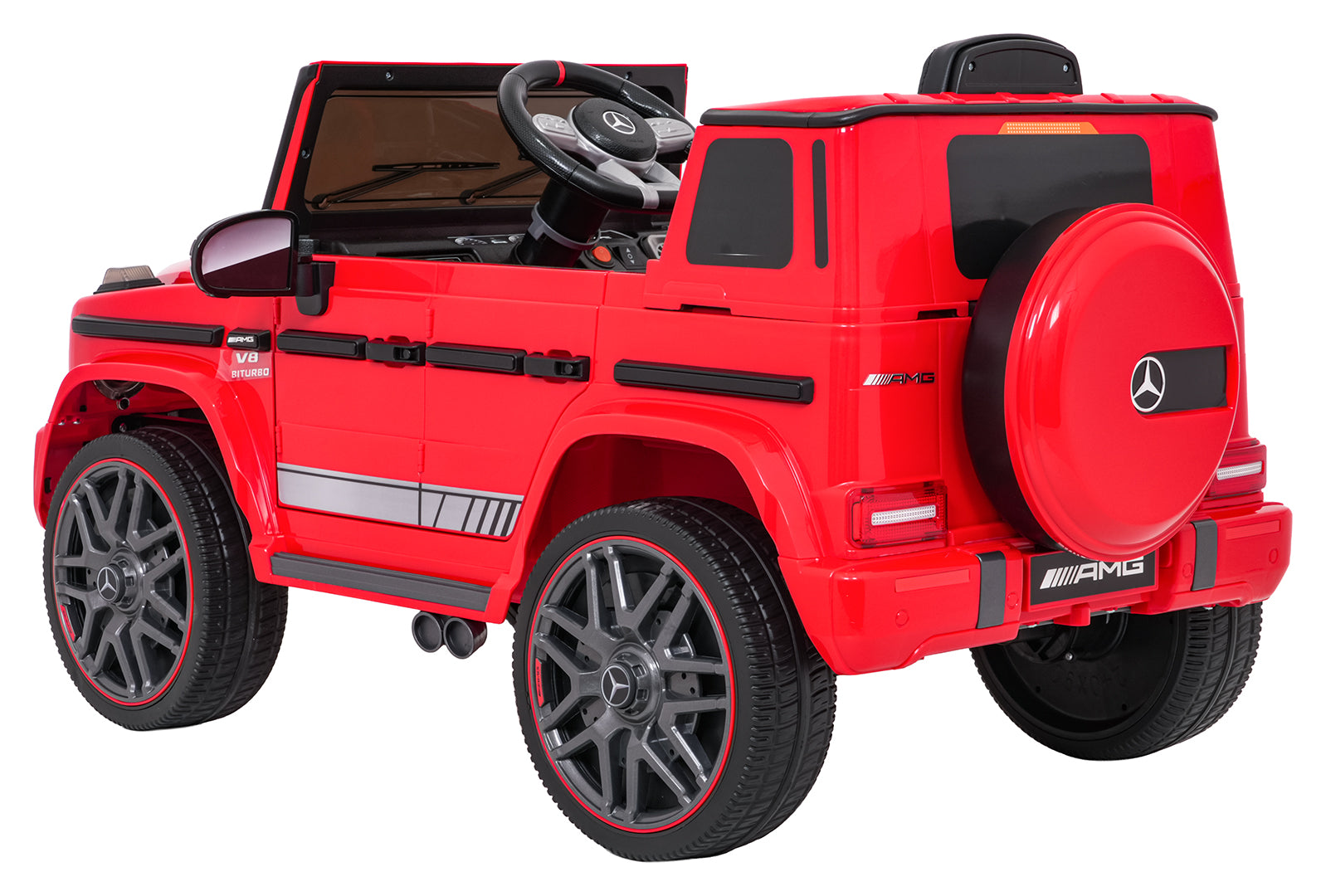 Licencirani auto na akumulator Mercedes G63 AMG LIFT - crveni