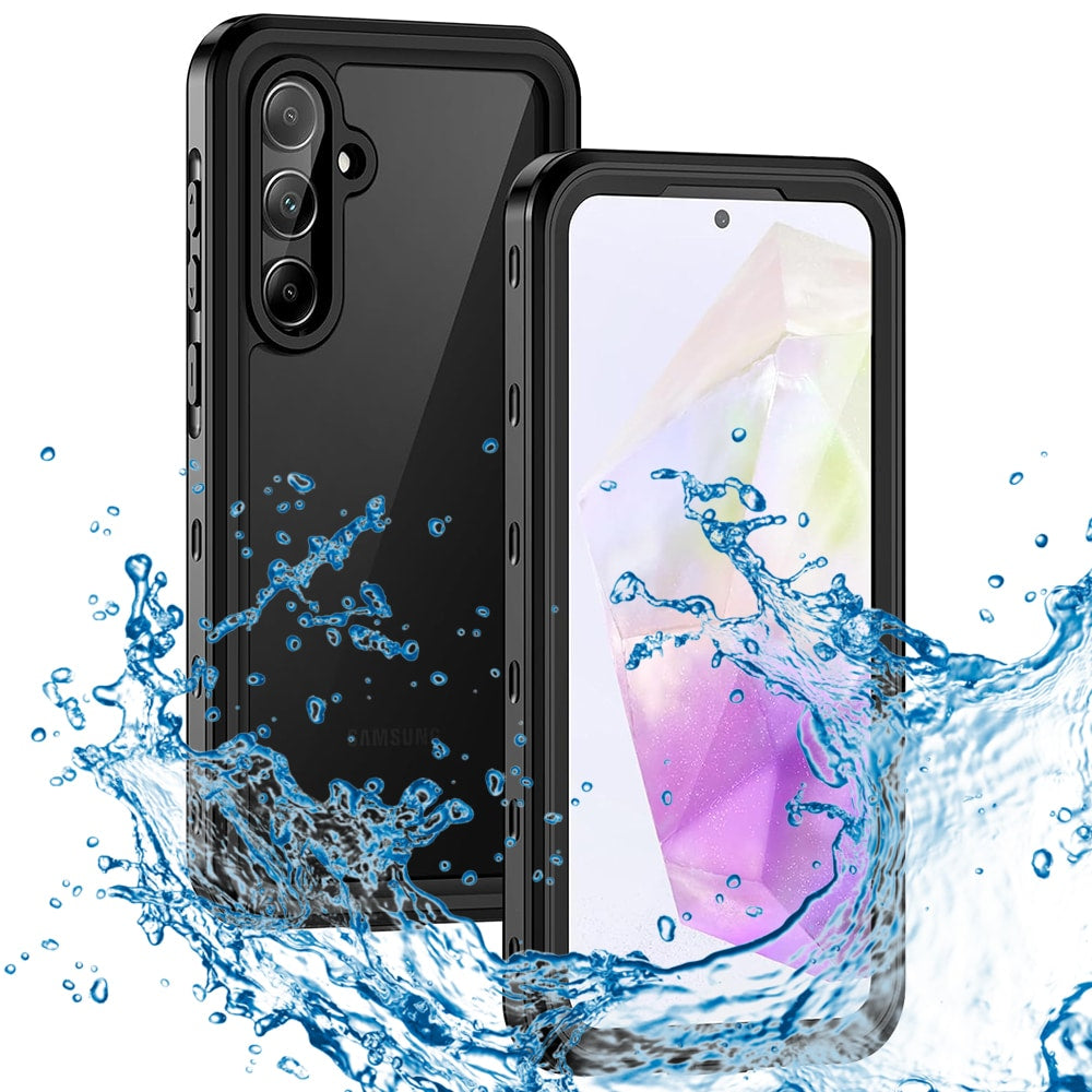 ShellBox – Vodootporna IP68 360° maska za Samsung Galaxy A35 5G – Crna
