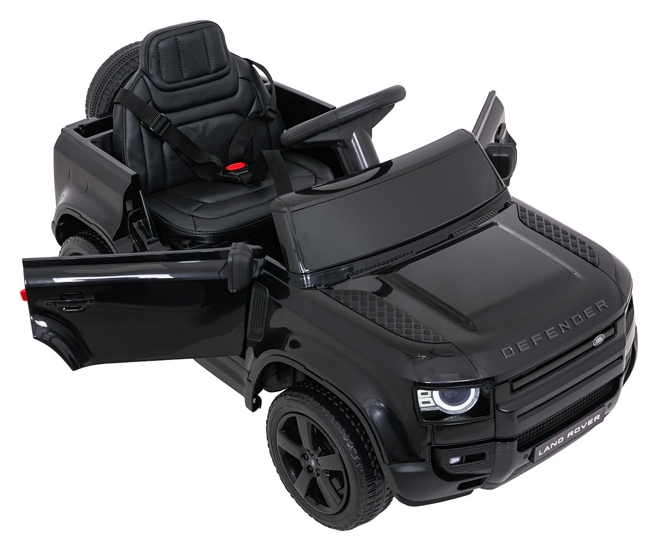 Licencirani auto na akumulator Land Rover Defender 4x4 - crni