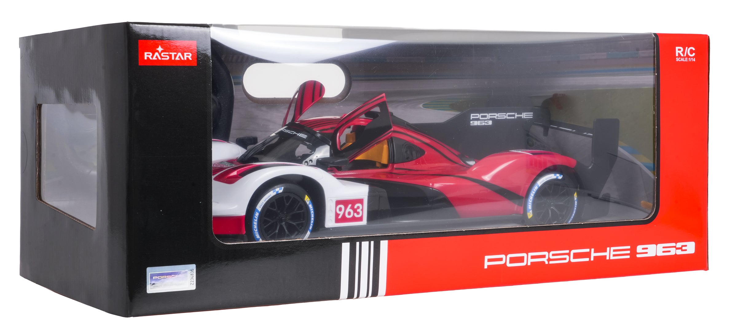 R/C 1:14 Porsche 963 LMDh Red RASTAR