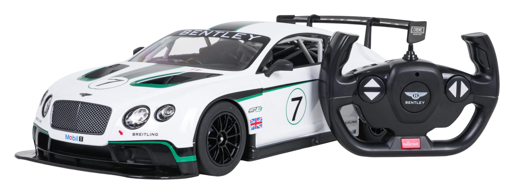 R/C Car 1:14 Bentley Continental GT3 White RASTAR