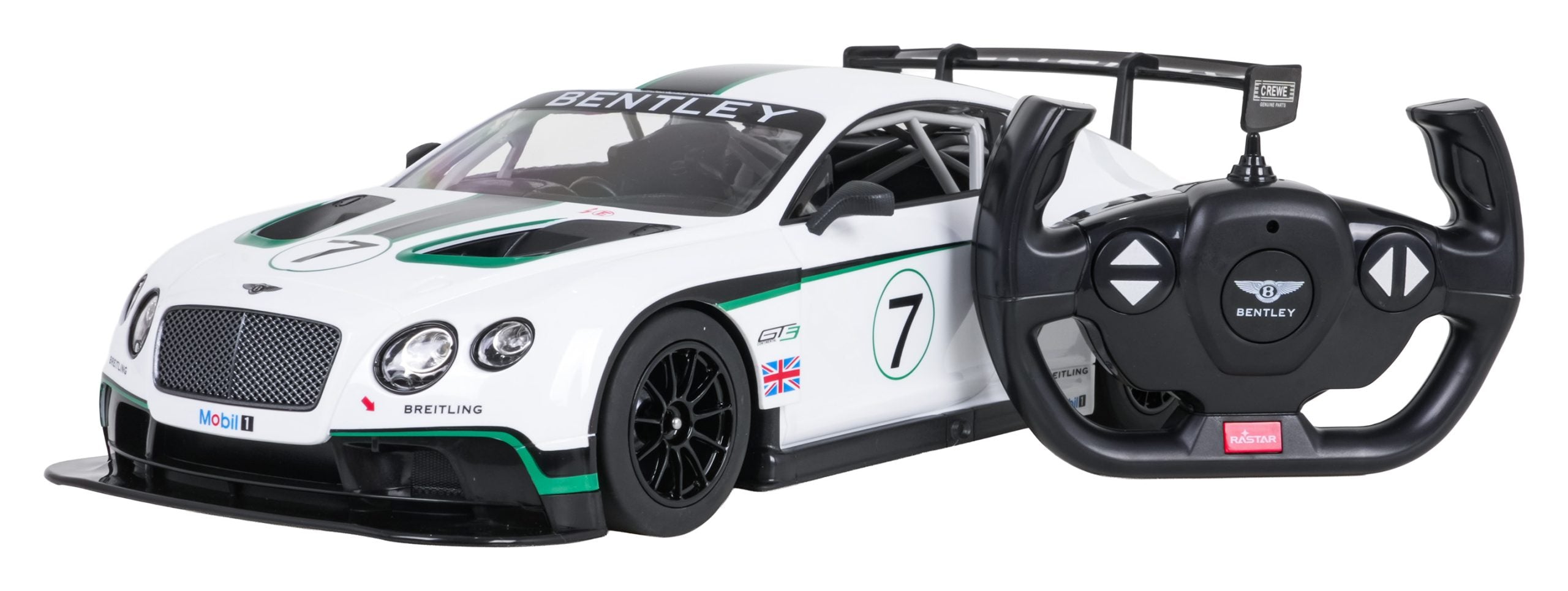 R/C Car 1:14 Bentley Continental GT3 White RASTAR