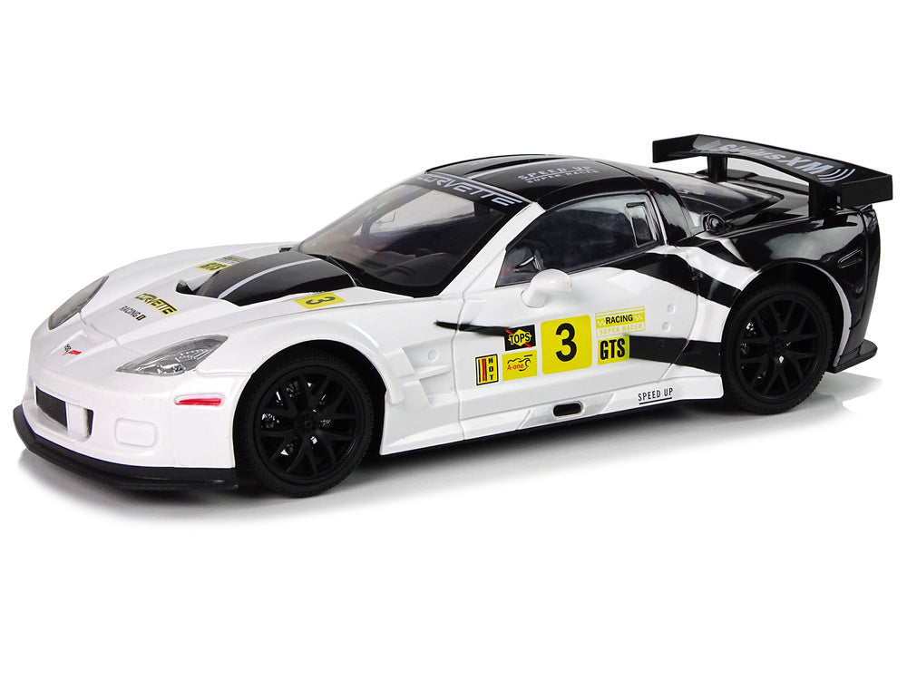 Licencirani auto na daljinsko upravljanje u omjeru 1:18 Corvette C6.R  - bijeli