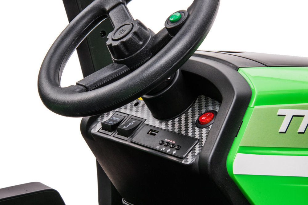 Traktor na akumulator s prikolicom BLT-206 – zeleni