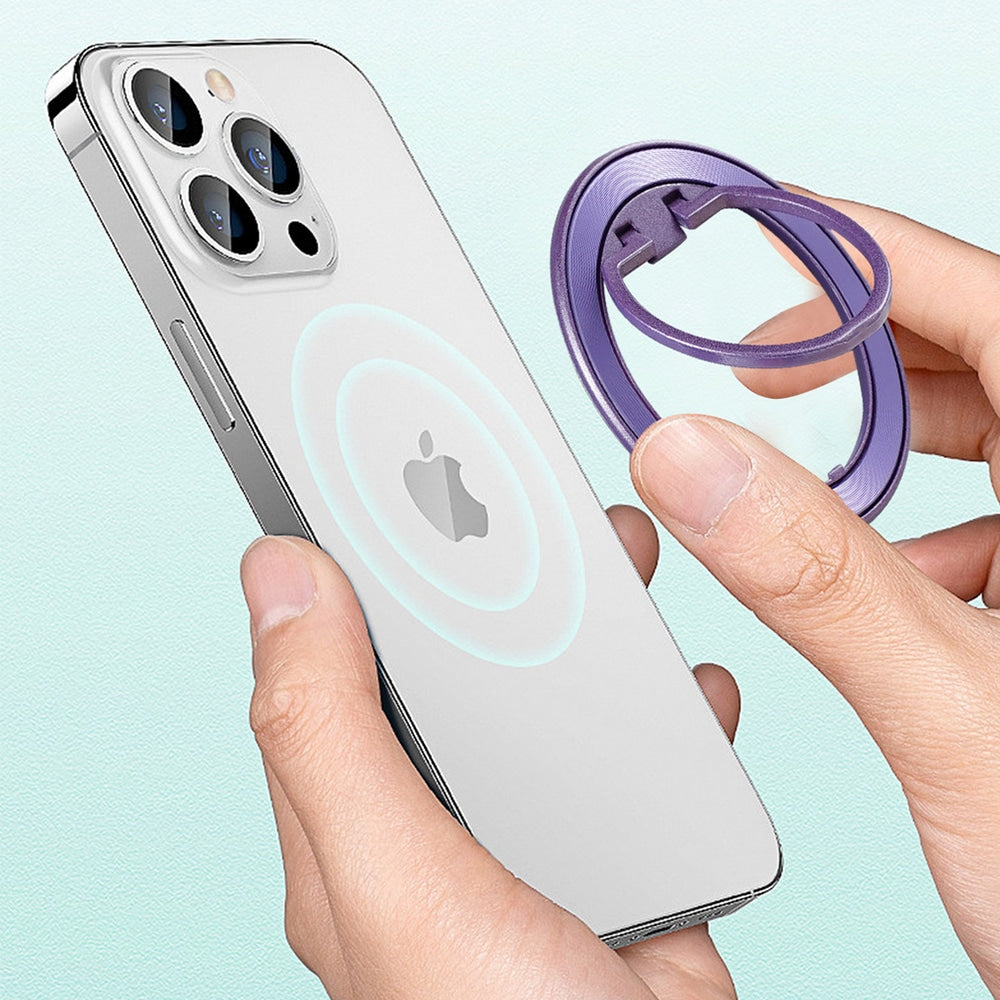 Techsuit – MagSafe telefonski prsten (MPR2) – Okrugli oblik- aluminijska legura – narančasti