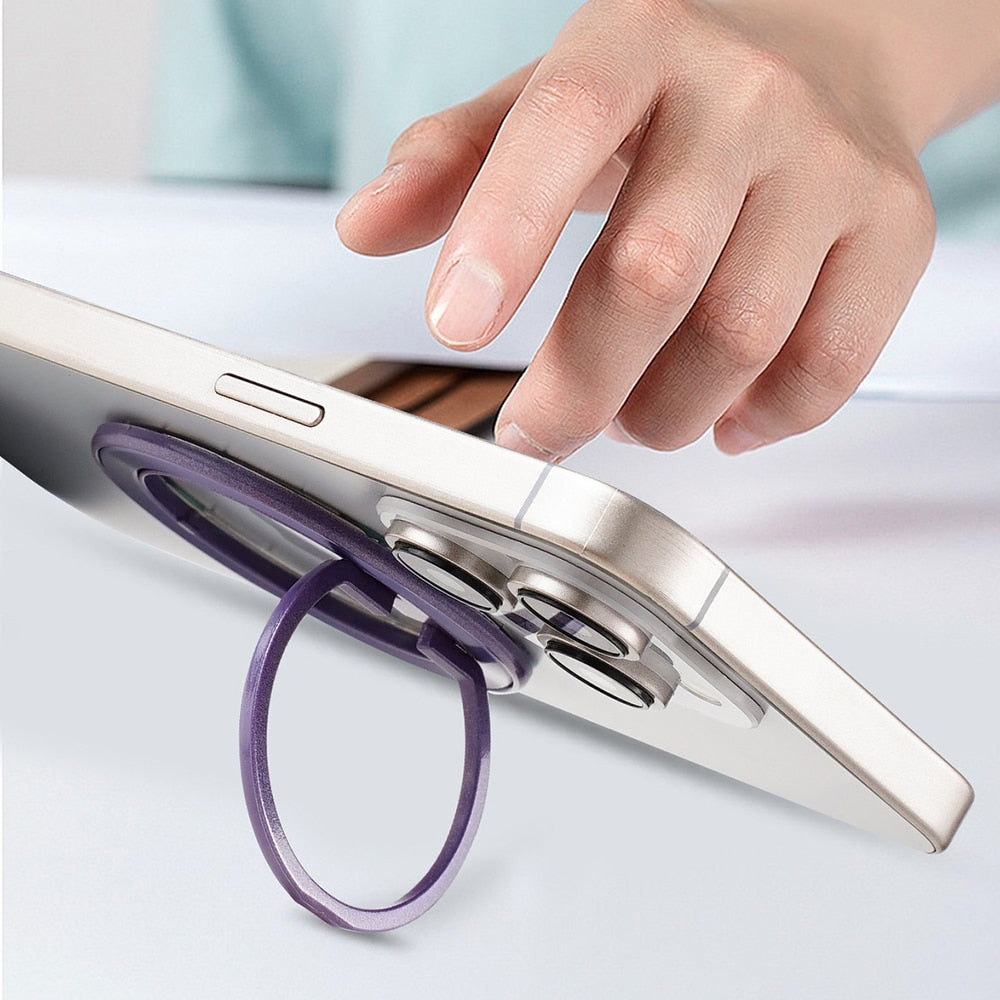 Techsuit – MagSafe telefonski prsten (MPR2) – Okrugli oblik- aluminijska legura – zlatna