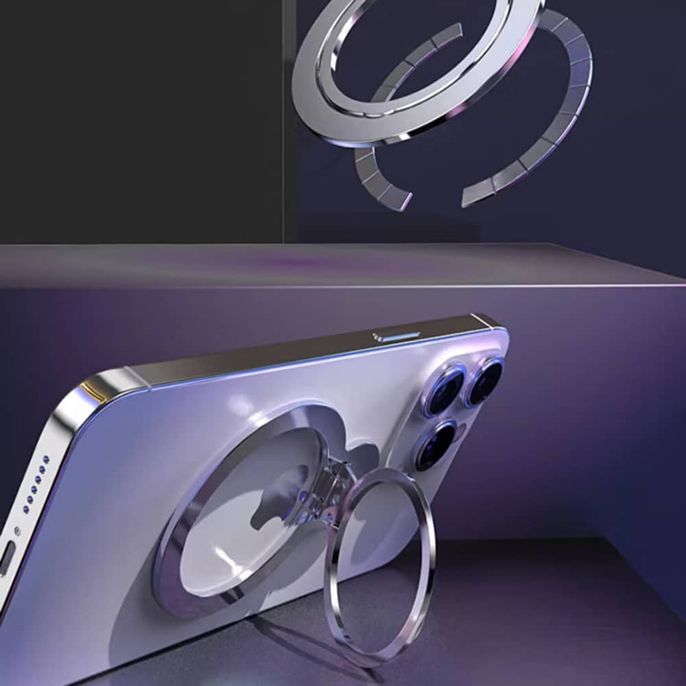 Techsuit – MagSafe telefonski prsten (MPR4) – Okrugli oblik- aluminijska legura – plavi
