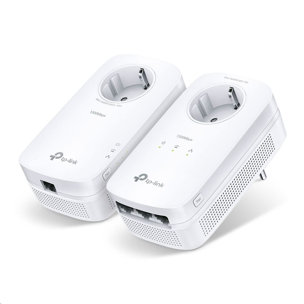 TP-Link TL-PA8033P KIT PowerLine mrežni prilagodnik 1300 Mbit/s Ethernet LAN veza Bijelo 2 kom