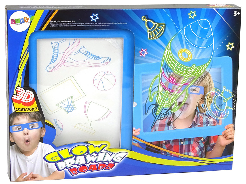 Čarobna neonska 3D ploča - plava