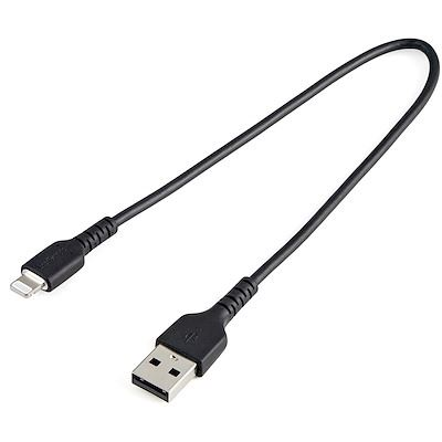 StarTech.com RUSBLTMM30CMB kabel za mobitel Crno 0,3 m USB A Lightning