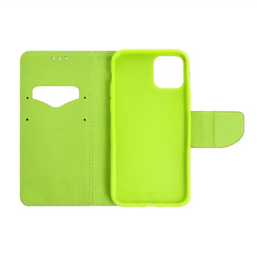 Fancy Book futrola za XIAOMI Redmi 13c / POCO C65 tamnoplava / limeta