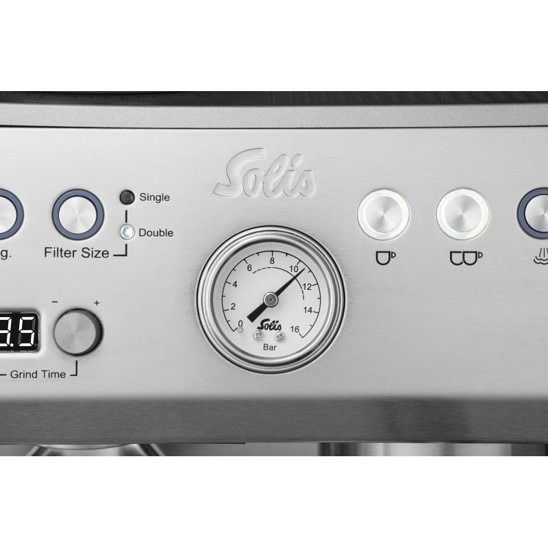Solis Grind & Infuse Perfetta Silver espresso machine