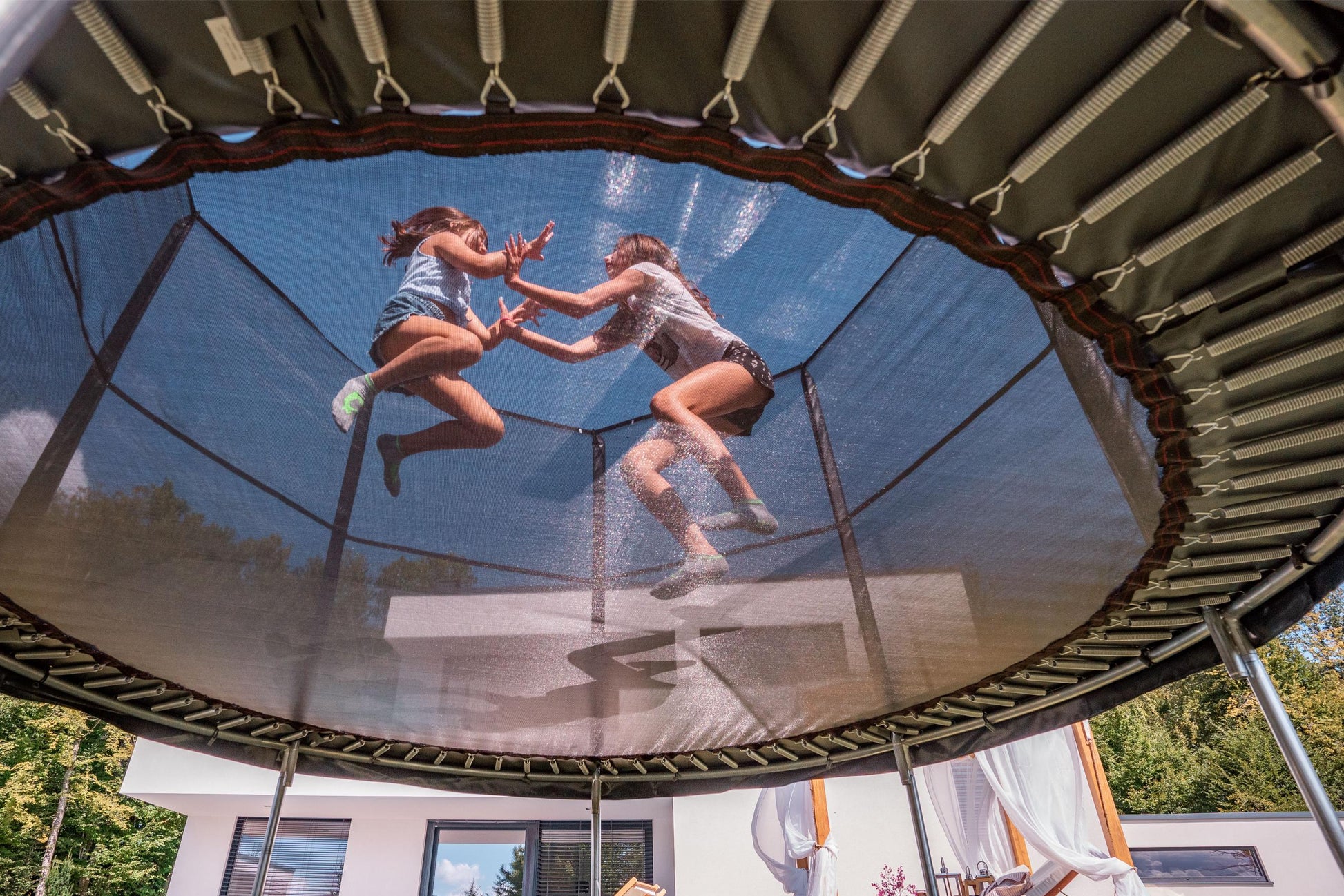 Akrobat Orbit trampolin – obiteljski trampolin za dvorište 427-cm-antracit