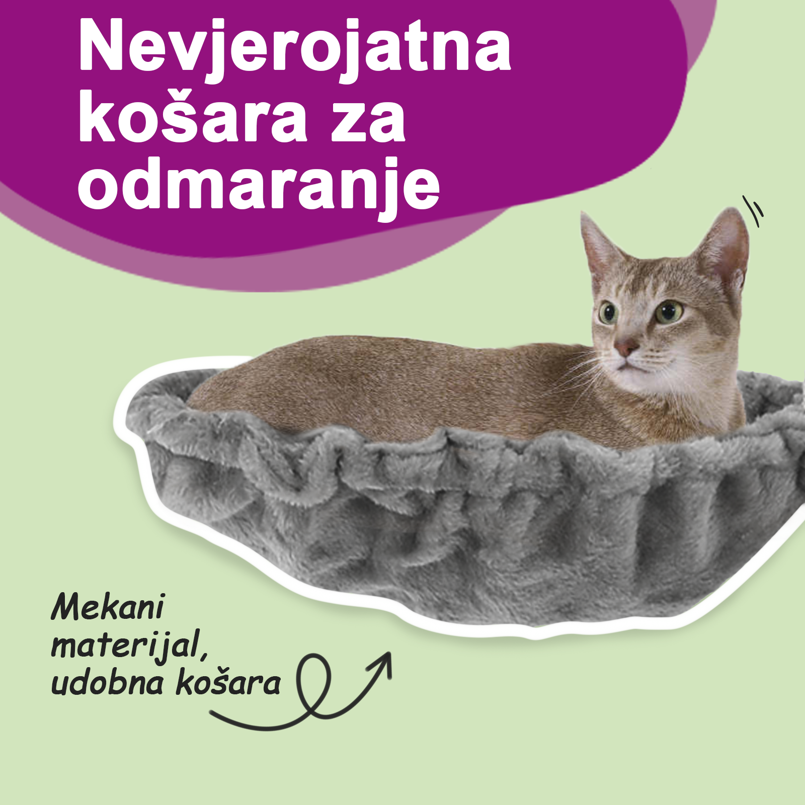 Penjalica za mačke sa stupovima za grebanje svjetlosiva 183 cm