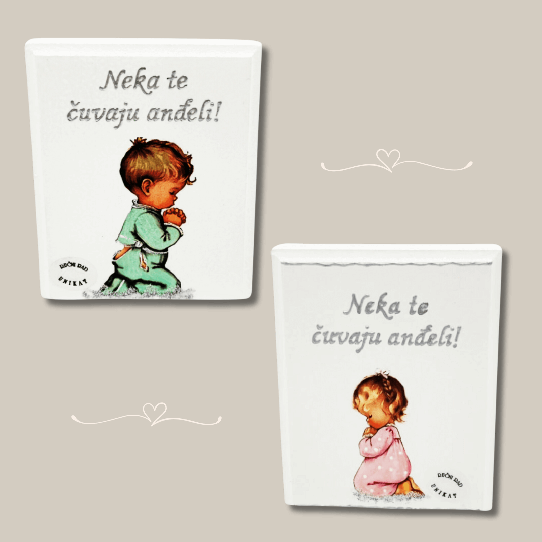 Önálló kép keresztelőre vagy baba születésére – Őrizzenek meg az angyalok!
