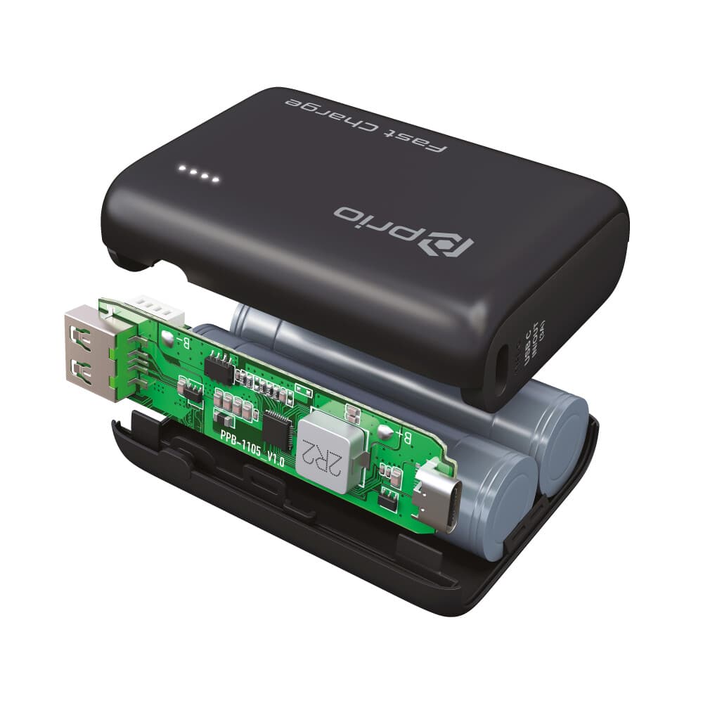 Prio Fast Charge (22,5 W SCP/20 W PD/QC3.0) Power Bank 10.000 mAh crna