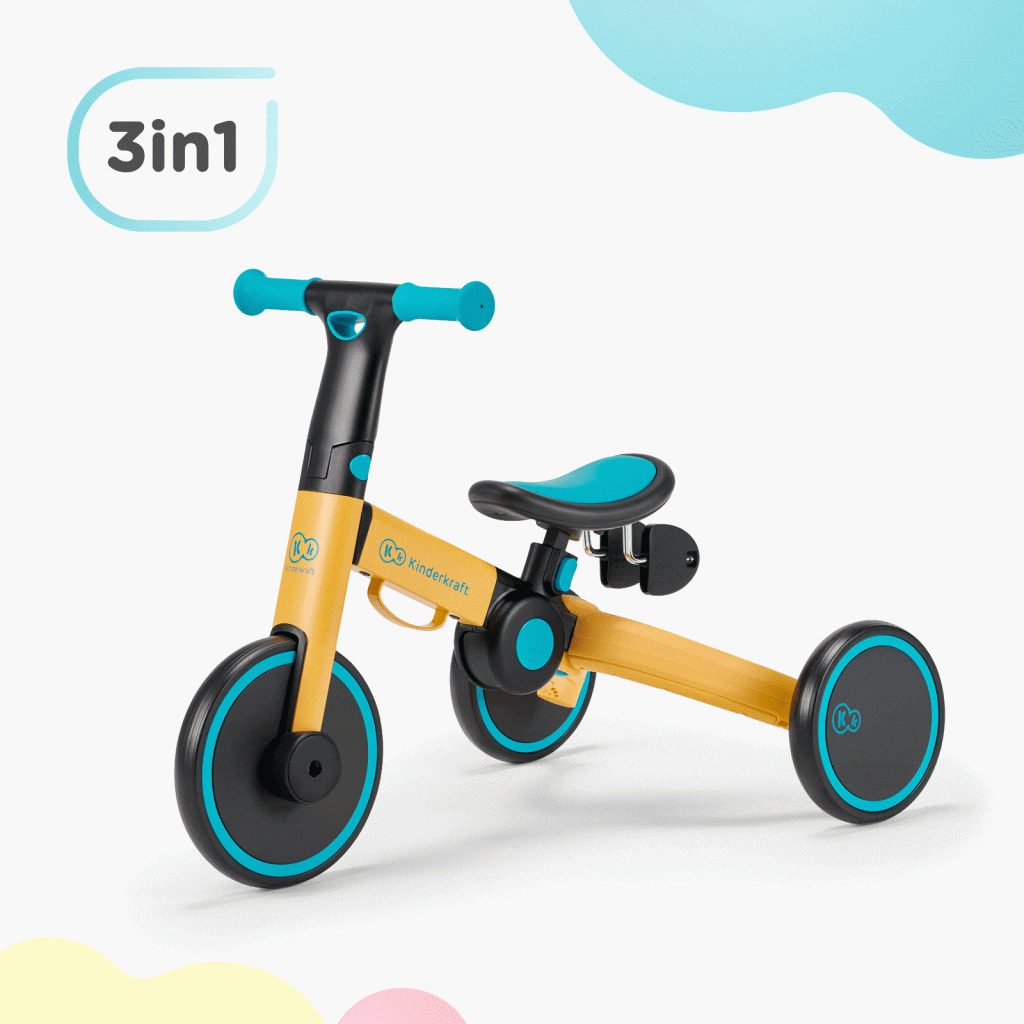 Kinderkraft Tricikl 4TRIKE Silver Grey