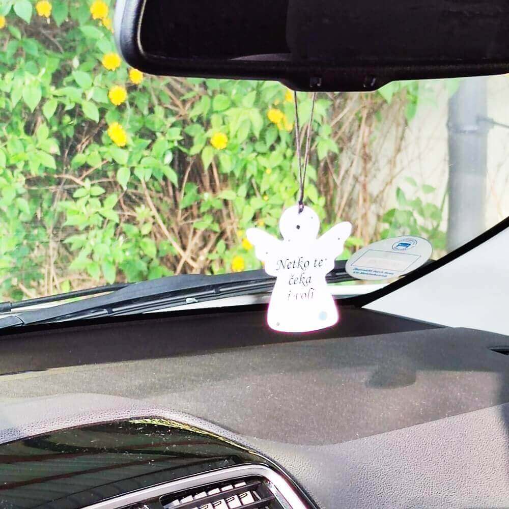 Autós kulcstartó - ANGEL  Vigyázz a sebességgel Š1231