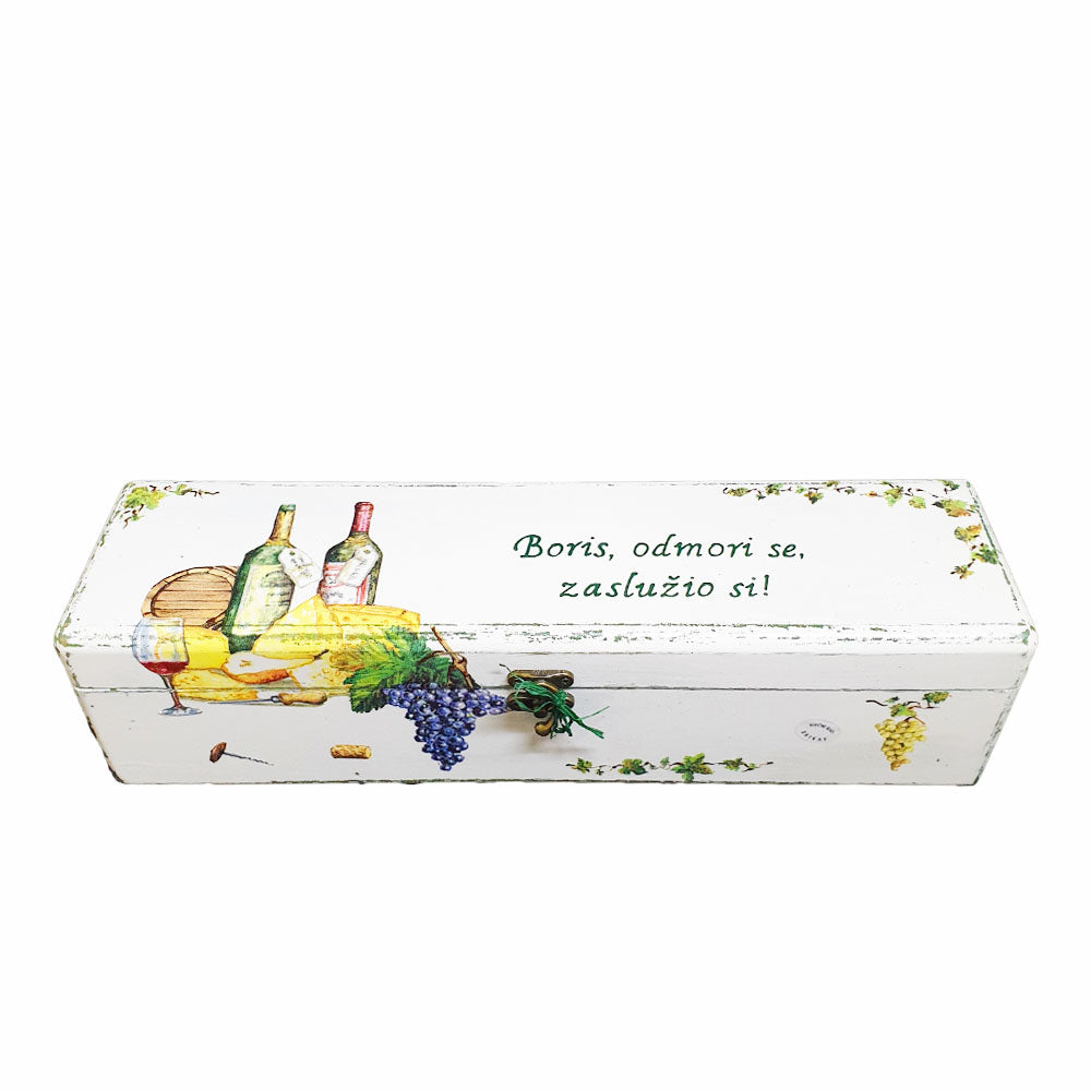 Ajándék a keresztapának! Borosüveg doboz  Š101