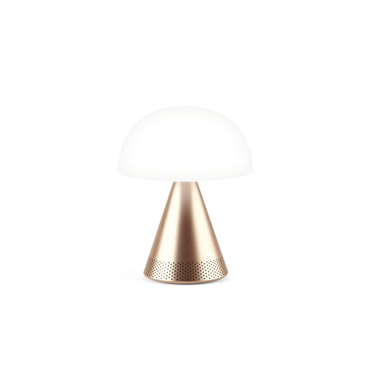 Lexon MINA L AUDIO prijenosna lampa s bluetooth zvučnikom ZLATNA
