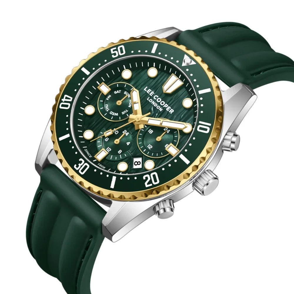 RUČNI SAT LEE COOPER 8335 - Brojčanik zelena, remen zelena