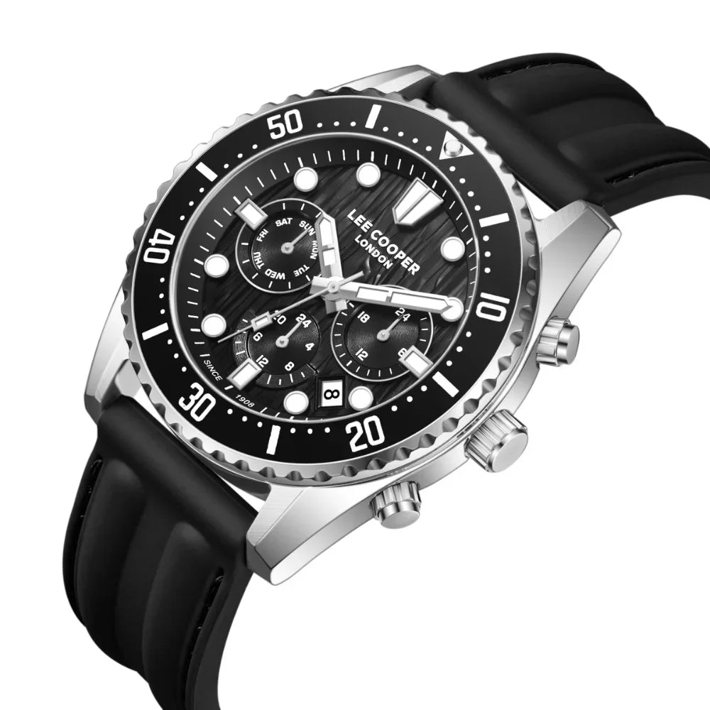 RUČNI SAT LEE COOPER 8335 - Brojčanik crna, remen crna