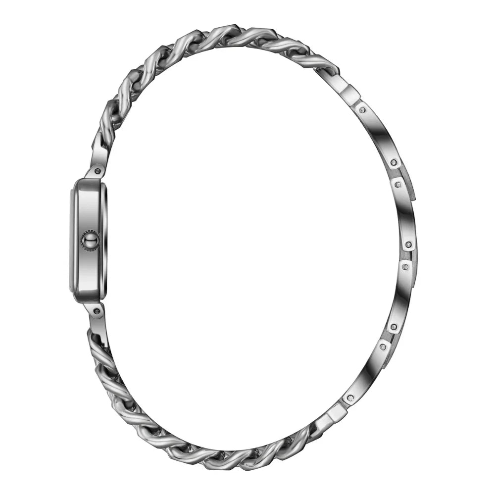 RUČNI SAT LEE COOPER 8384 - Brojčanik sedef, remen srebrna