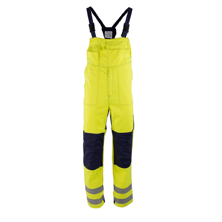 Zaštitne radne farmer hlače MERU 2 Hi-viz