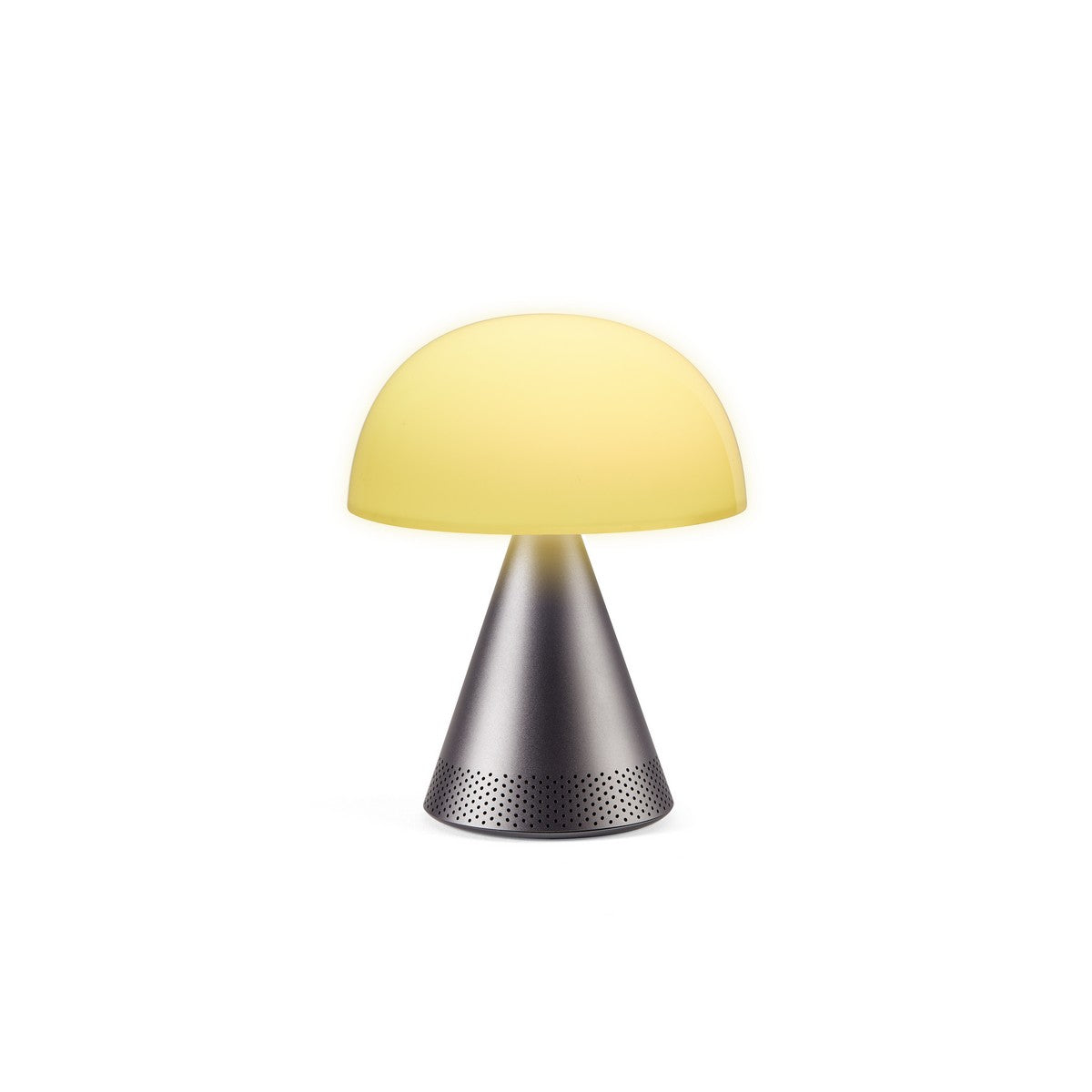 Lexon MINA L AUDIO prijenosna lampa s bluetooth zvučnikom METALIK