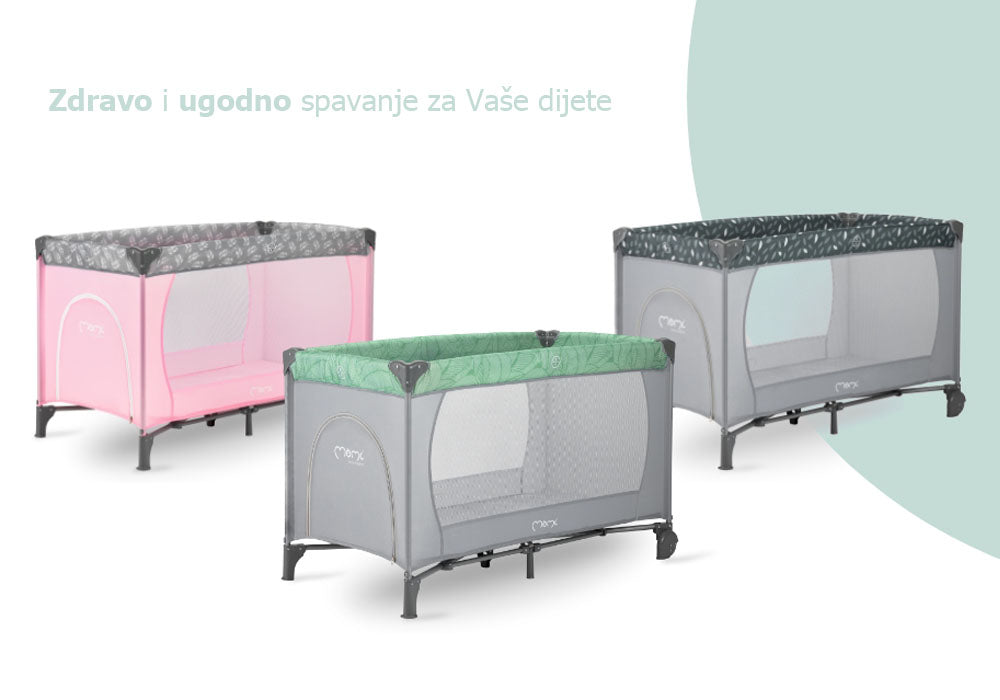 MoMi BELOVE putni krevetić, siva