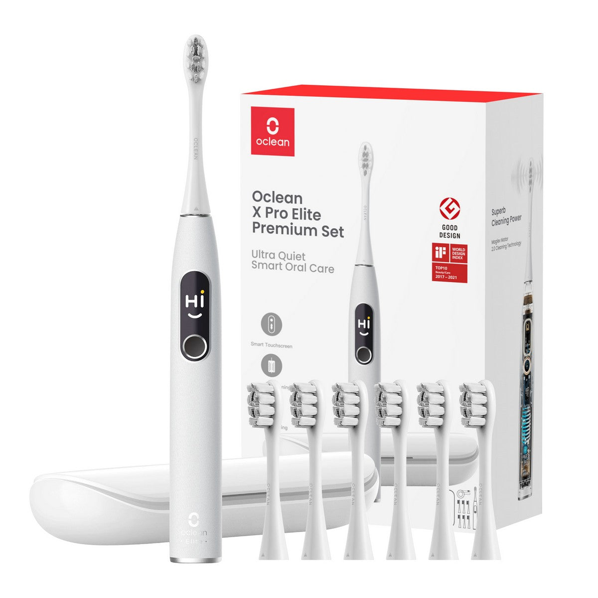 OClean Električna Četkica za zube - X Pro Elite - SIVA - SET