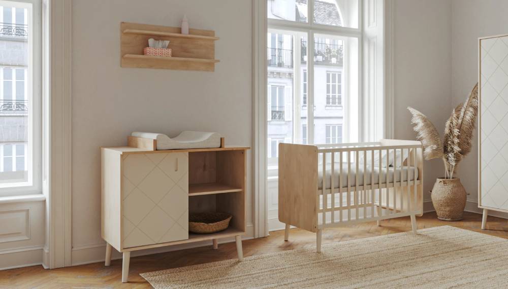 Faktum Peak polica za zid, Natural Oak-White