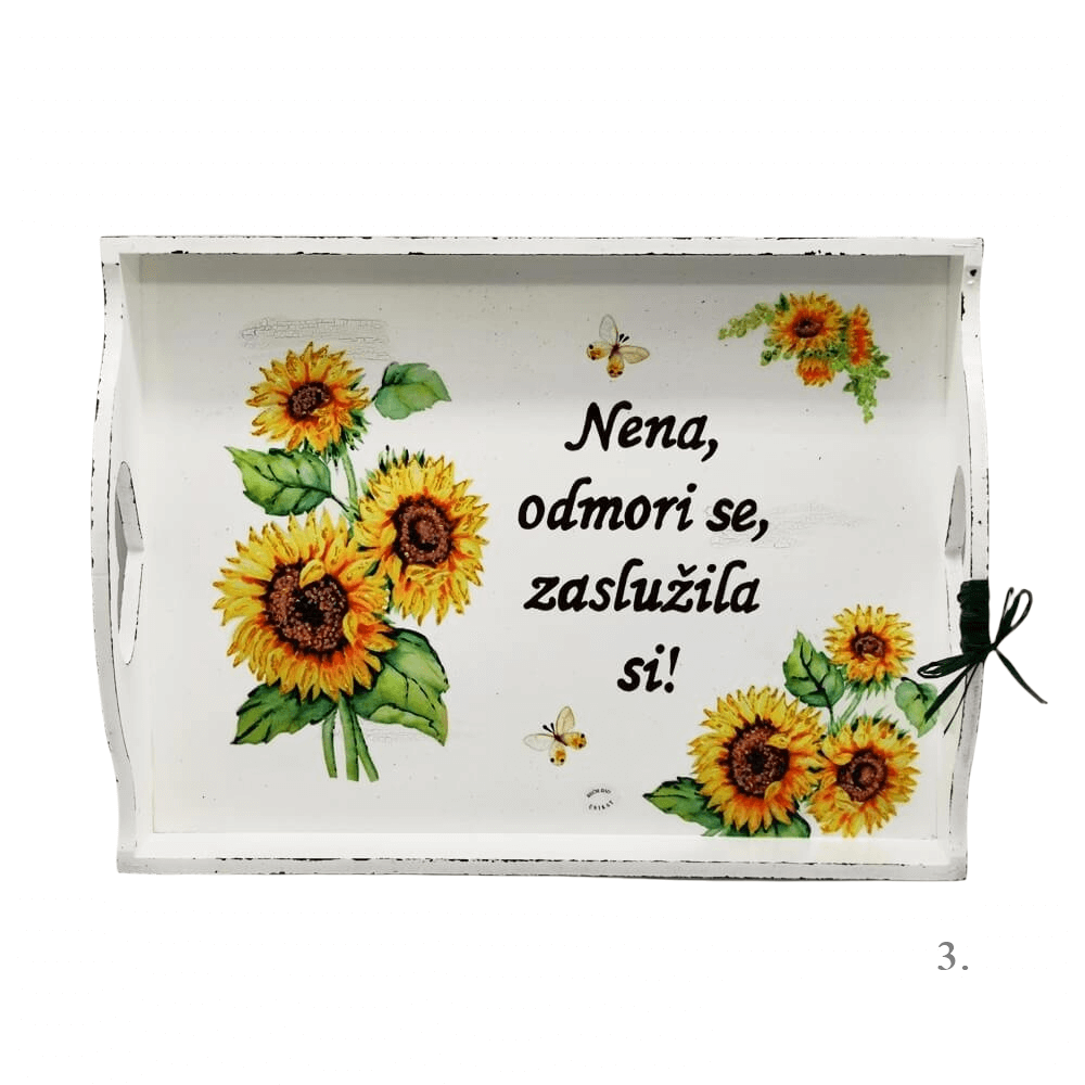 Personalizirani poslužavnici s porukom "Odmori se, zaslužila si!" – poklon za dušu i tijelo - 3. - 16210