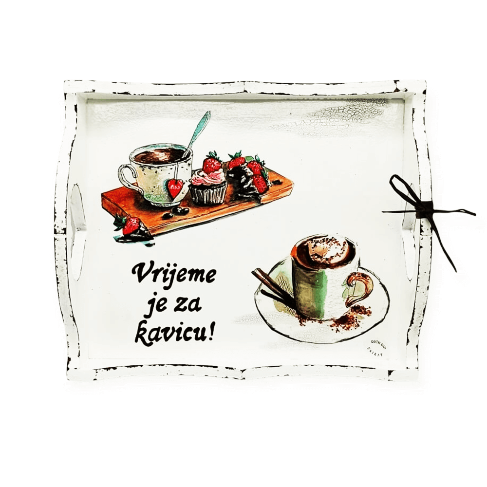 Itt az idő a kávéra!  Tálca Š16028